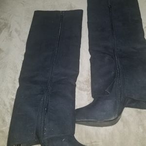 Knee high stiletto boot